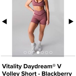 Vitality Daydream V Volley Short in Blackberry